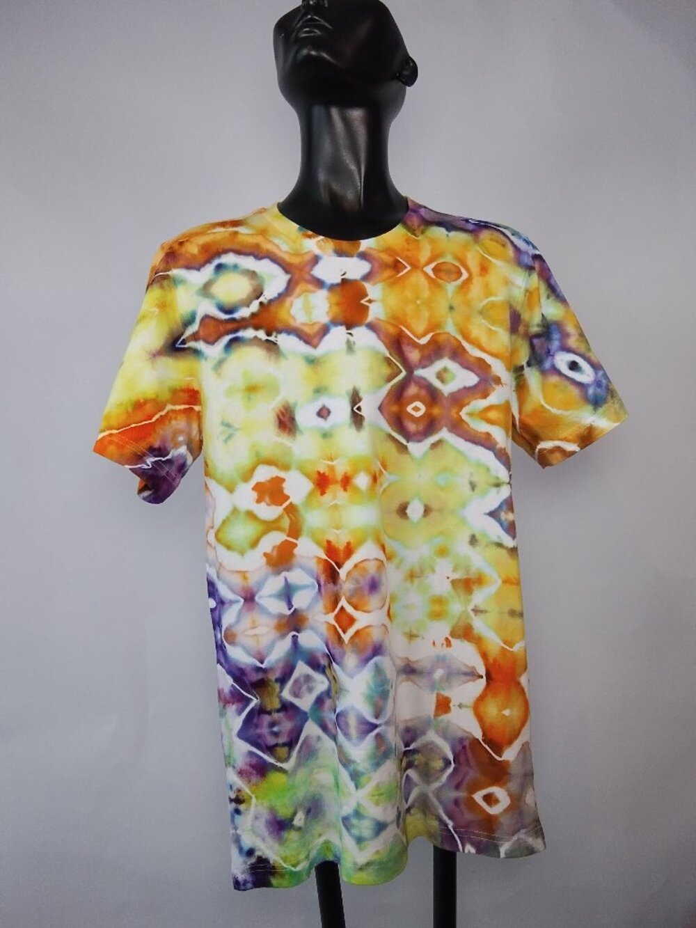 Small Unisex Bella-Canvas 3001C “Glitch” Ice Dyed T-Shirt